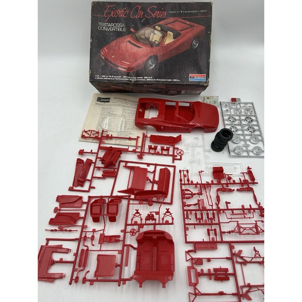 Monogram 1:24 Scale Exotic Car Series Testarossa Convertible Model Kit #2782